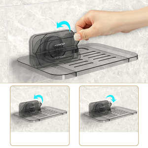 Support mural multifonctionnel pour décodeur et routeur, sans perforation, avec étagère de rangement Wi-Fi – Vente chaude usine - Product Image 4