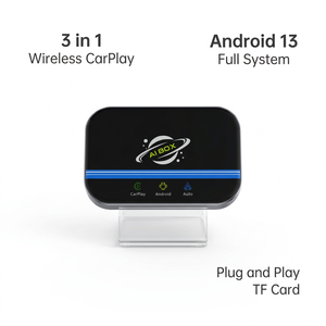 Boîtier CarPlay AI 3-en-1 sans fil, adaptateur Android Auto, système Android 13 complet, 2 Go 16 Go, carte SIM TF, Wi-Fi double bande, ajustement universel - Product Image 1
