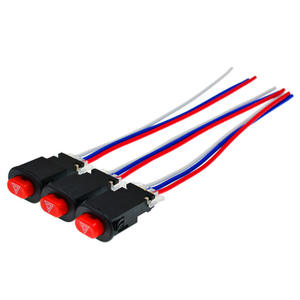 Warning Emergency Lamp Signal Flasher Motorcycle Hazard <b>Light</b> Double Flash Button Switch with 3 <b>Wires</b> Universal 12V CR Brand - Product Image 5