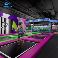Centre de divertissement familial clé en main, simulateur de réalité virtuelle, parc de trampolines, équipement de jeu interactif d'arcade