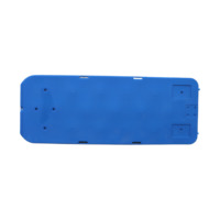 Fabricant en gros de bateaux à fond plat en plastique PE rotomoulé, étanche, durable, personnalisé, OEM, 3,7 m