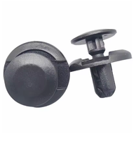 Clips de fixation noirs en plastique à pousser pour voiture, attaches de garniture de carrosserie automobile, tête de 20 mm, tige de 11 mm, pointe de 6,7 mm, clips rivets pour panneaux de véhicule