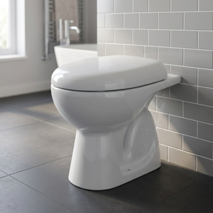 WC suspendu mural moderne européen en céramique monobloc, à double chasse, gain de place pour salle de bain - Product Image 5