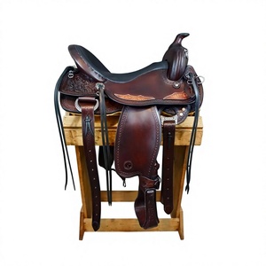 Silla de Montar Inglesa de Cuero Genuino Hecha a Mano con Diseños Personalizados Grabados, Herrajes de Acero Inoxidable SUS304, Personalizable - Product Image 3