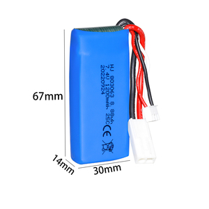Baterai Lithium Polymer Isi Ulang 7.4V 1200mAh Langsung dari Pabrik untuk Pesawat RC, Helikopter, Simulator Penerbangan, dan Mainan - Product Image 1