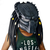Masque d'horreur en latex Predator DIY pour Halloween, Noël, anniversaire, Pâques, fête costumée, bal, accessoires de performance
