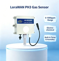 Détecteur de phosphine électrochimique sans fil LoRaWAN PH3 avec alarme sonore pour la sécurité industrielle (0-1000 ppm)