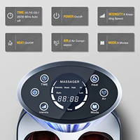 Appareil de massage des pieds et des mollets à enveloppement complet avec coussinets chauffants, télécommande et massage shiatsu électrique