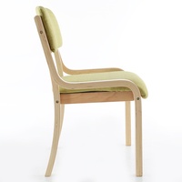 Chaises de salon, chaises modernes en bois massif courbé, fauteuils en cuir tissu, chambres, hôtels, salons, villas
