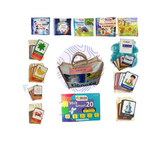 Kit de aprendizaje Kidogen Junior KG y UKG (4–5 años) Pensamiento crítico |   Aprendizaje a través del juego |   Libros de tela + Tarjetas didácticas + Pegatinas B - Product Image 1