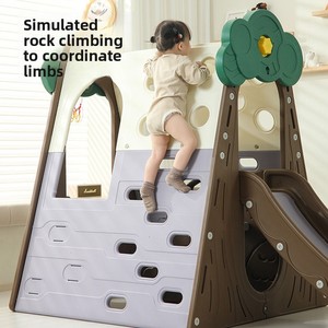 Structure de <span class=keywords><strong>jeu</strong></span> d'escalade et toboggan pour enfants, usage intérieur et extérieur, avec balançoire, pour aire de jeux familiale - Product Image 5