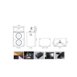 Sistema de <span class=keywords><strong>teatro</strong></span> profesional pasivo bidireccional, altavoz principal, equipo de refuerzo de sonido de <span class=keywords><strong>teatro</strong></span>, altavoz de frecuencia completa - Product Image 4