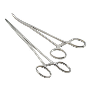 Pinces hémostatiques en acier inoxydable Kinder, à tête droite et courbée, pour l'épilation des animaux et la pêche - Product Image 4