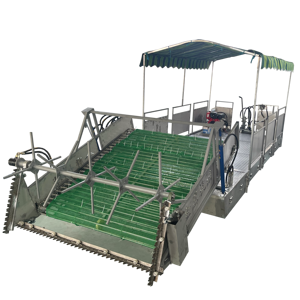 Bateau d'écumage de désherbage aquatique hydraulique/électrique - Product Image 1