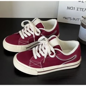 Zapatos Casuales Cómodos para Hombre con Amortiguación, Diseño Ligero para Caminar, con Cordones Blancos y Bordado Sólido para Otoño/Primavera - Product Image 1