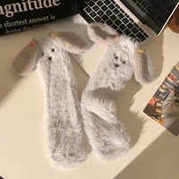 Mignon dessin animé chaussettes de couchage hiver épais chaud maison sol pantoufle doux en peluche floue Non-perte mois chaussettes cadeau de noël chaussettes