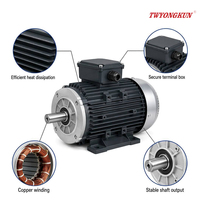 Moteur électrique asynchrone triphasé de petite puissance 1,5 kW-2, haute qualité, 380 V, 50 Hz/60 Hz, à induction AC