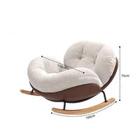 Fauteuil d'appoint personnalisé, Fauteuil à bascule en forme d'œuf, Fabrication OEM ODM, Fauteuil de salon directement de l'usine