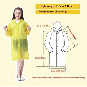 Impermeable Táctico Grueso Desechable para Niños al por Mayor, OEM, para Senderismo, Actividades al Aire Libre y Escuela - Product Image 5