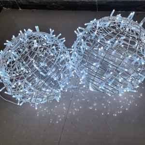 Boule lumineuse RGB pour extérieur sapin <span class=keywords><strong>de</strong></span> noël, dispositif illuminé pour décoration <span class=keywords><strong>de</strong></span> vacances, nouveau Design <span class=keywords><strong>2022</strong></span> - Product Image 5