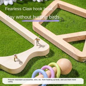 Giocattoli pappagallo giocattoli per uccelli <span class=keywords><strong>Pet</strong></span> uccelli appesi altalena pappagallo forniture per uccelli - Product Image 3