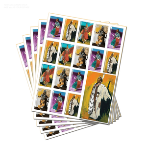 Etiquetas de <span class=keywords><strong>Sellos</strong></span> <span class=keywords><strong>Postales</strong></span> de EE. UU. para Imprimir en Línea, Colección de Papel de <span class=keywords><strong>Sellos</strong></span> <span class=keywords><strong>Postales</strong></span> de Powwows 2025 Celebrando la Cultura Nativa - Product Image 4