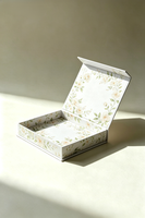 Boîte cadeau rigide en carton de luxe sur mesure pour flacons de sérum, parfum, lotion, bougies, portefeuilles, avec doublure en éponge