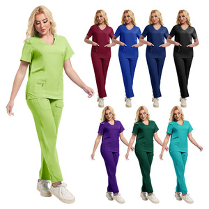 Hospital Scrub Uniform Split Set Unisex Moisture Wicking All Sizes Available - Product Image 1