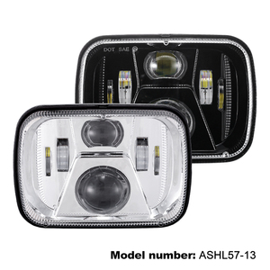 Approbation DOT 5x7 ''Phare haut-bas carré 7x6 pouces 55W Auto LED phare pour Jeep xj yj mj Off-road Truck pick-up - Product Image 2