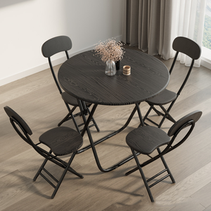 <span class=keywords><strong>Table</strong></span> pliante en métal et chaises de salle à manger en promotion – Idéales pour la maison, le bar, le parc, la salle de sport, le restaurant, les mariages, les banquets, l'hôtel et le jardin - Product Image 4