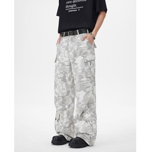 Jeans da uomo con cuciture a vista, vestibilità rilassata, in denim, forniture all'ingrosso - Product Image 1