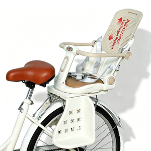 Siège arrière de vélo <span class=keywords><strong>inclinable</strong></span> avec lumière et musique, selle en plastique pour enfants et nourrissons - Product Image 2