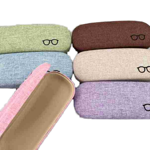 Estuche de Gafas de Alta Gama con Logotipo Personalizado, Caja de Almacenamiento de Gafas de Sol de Tela, Estuche Rígido Portátil para Gafas de Lectura, Venta al por Mayor - Product Image 1