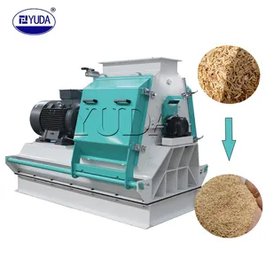 YUDA ad alta efficienza martello mulino 10-12 Ton/H mais lolla di riso mulino a martelli macchina per mangimi pellet