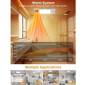 Calefactor de <span class=keywords><strong>Aire</strong></span> con Certificación SAA CE para Cocina con Luz LED, Ventilador Extractor de Techo Integrado para Baño con Calefacción e Iluminación, Cinco en Uno - Product Image 6