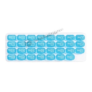31 días mes plástico viaje píldora medicina caja pastillero organizador plástico almacenamiento casos para la gestión de la píldora - Product Image 2