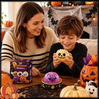 Nouvel Arrivage Boîte Mystère Halloween Jouets Fidget en Forme de Dumpling Mignons, Doux, Moelleux et Anti-Stress