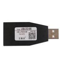 Convertidor de Señal USB-232/485 de Grado Industrial, Módulo de Comunicación Serial RS232/RS485, Contactos de Cobre, Carcasa de ABS, IP40, Plano