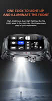 Neues Produkt 2026 S320B Outdoor Sport Smartwatch, Kompass, 2,02-Zoll HD-Bildschirm, Hochhelle Doppelbeleuchtung, Wasserdichte Smartwatch