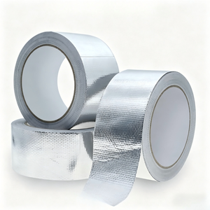 Tela de Fibra de Vidrio con Lámina de Aluminio Resistente al Fuego y <span class=keywords><strong>Aislante</strong></span> del Calor, <span class=keywords><strong>para</strong></span> Revestimiento de Paredes y Techos - Product Image 1
