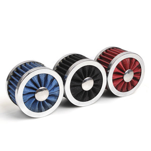 Filtro de aire de 23 mm con cabezal pequeño tipo hongo para modificación de automóviles, opciones de color negro, rojo y azul - Product Image 1