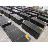 RIY DS215 Altavoces Line Array para Conferencias, Doble Woofer de 15 Pulgadas, Rango Completo, Pasivos, de Madera, 4 Ohmios