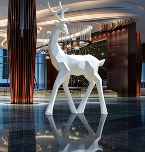 A090 Figurine d'animal en fibre de verre de haute qualité, statue d'animal en FRP, sculpture extérieure pour une utilisation à long terme - Product Image 3
