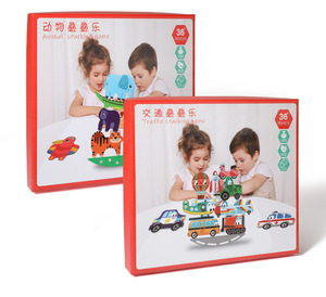 Nouveau <span class=keywords><strong>jeu</strong></span> interactif parent-enfant sur les animaux, jouet éducatif d'apprentissage précoce, blocs de construction pour enfants - Product Image 6