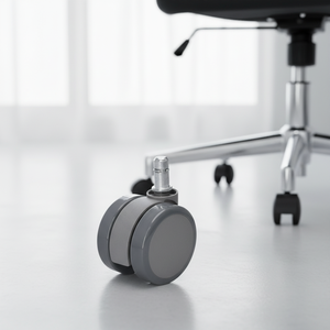 2025 Neue 60mm Graue PVC-Lenkrollen Modernes <span class=keywords><strong>Design</strong></span> Bürostuhlrollen Möbelzubehör für Wohnzimmer - Product Image 2