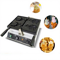 Gaufrier automatique commercial de Machine de Taiyaki électrique portative pour le Snac de gaufre de poisson de forme personnalisée pour des hôtels de restaurants