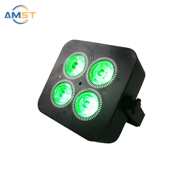 Mini Led Battery Par Light RGBWAUV 6 in 1 Led Flat Wash up Lights Remote Good Effect for Home Entertainment Disco Party