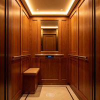 Ascenseur de villa domestique à porte automatique, 2 étages, 320 kg, 400 kg, pour maison de famille, installation extérieure, vente en gros