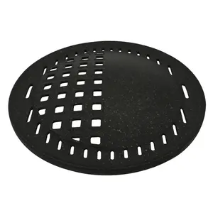 XIEHENG Korean Medical Stone Grill Pan Round Iron Grate Grill Pans Nonstick Grill Plate