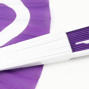 Éventails promotionnels personnalisés ronds portables en plastique PP avec votre propre logo - Product Image 4